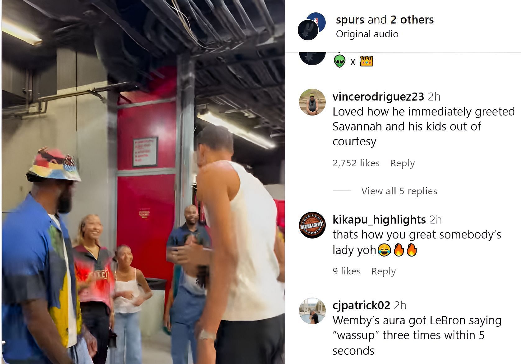 Credits: Instagram (@spurs, @nba)